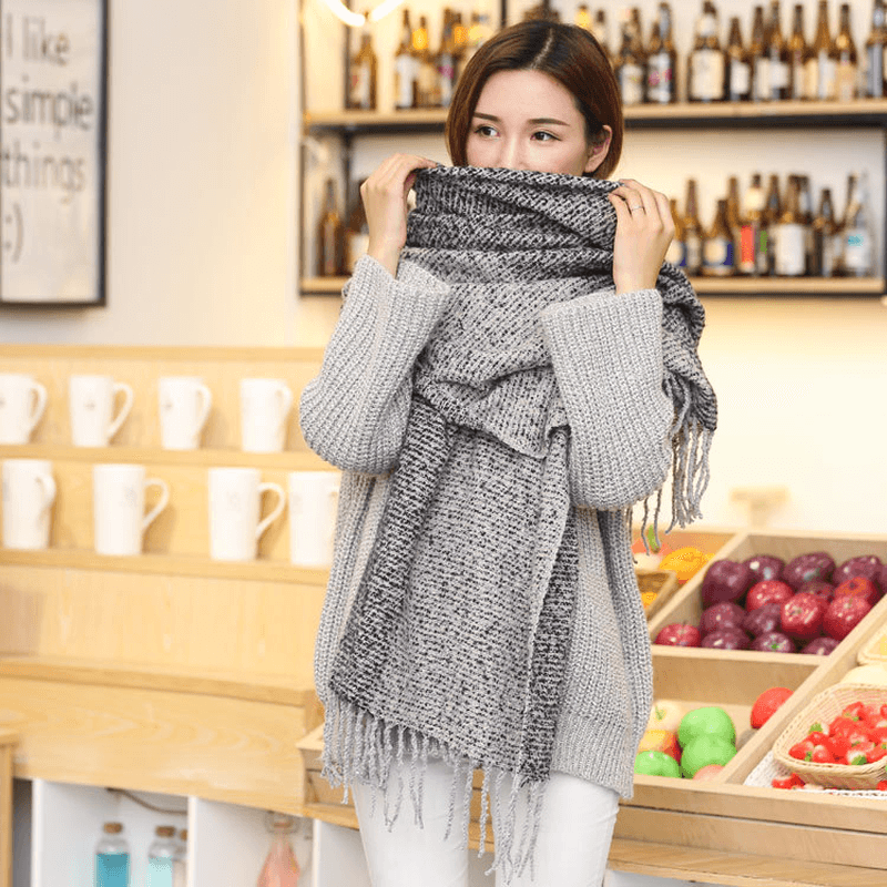 College Style Couple Circle Yarn Scarf Trend - MRSLM