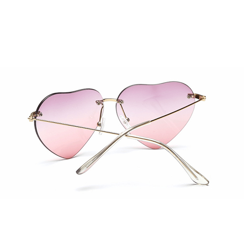 Woman Fashion Heart Shaped UV400 Sun Glassess Casual Outdooors Party Eyewear - MRSLM