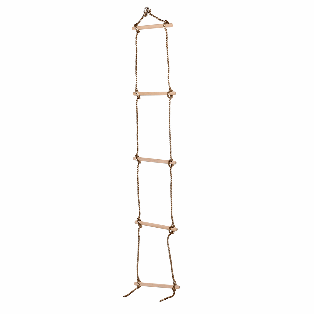 5 Rungs Wooden Climbing Rope Ladder Swing for Kids - MRSLM