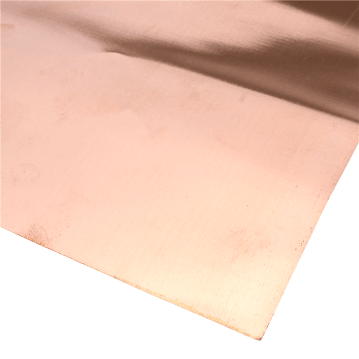 1Pc 99.99% Pure Copper Metal Safe Sheet Foil for Handicraft Aerospace 0.1X200X500Mm - MRSLM