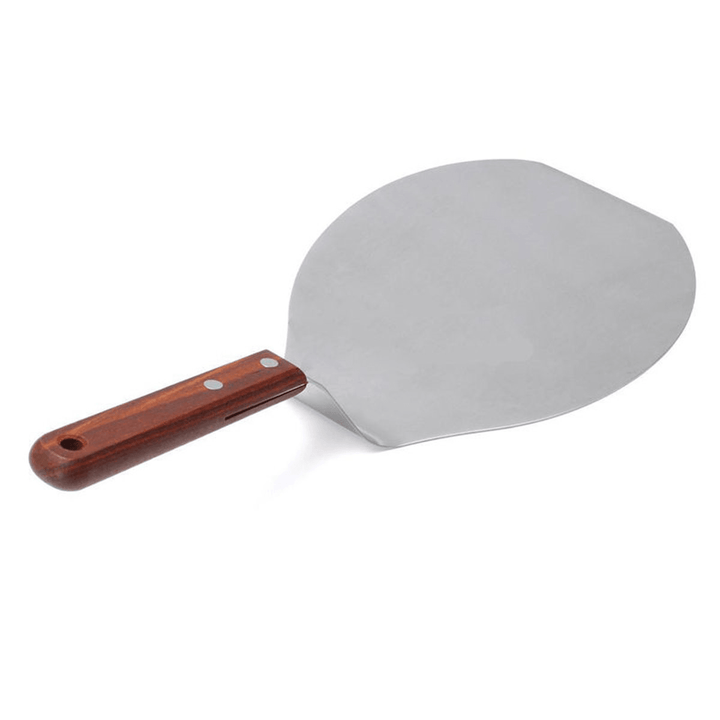 13 Inch Stainless Steel Pizza Plate Spatula Peel Shovel Cake Lifter Holder Baking Tool - MRSLM