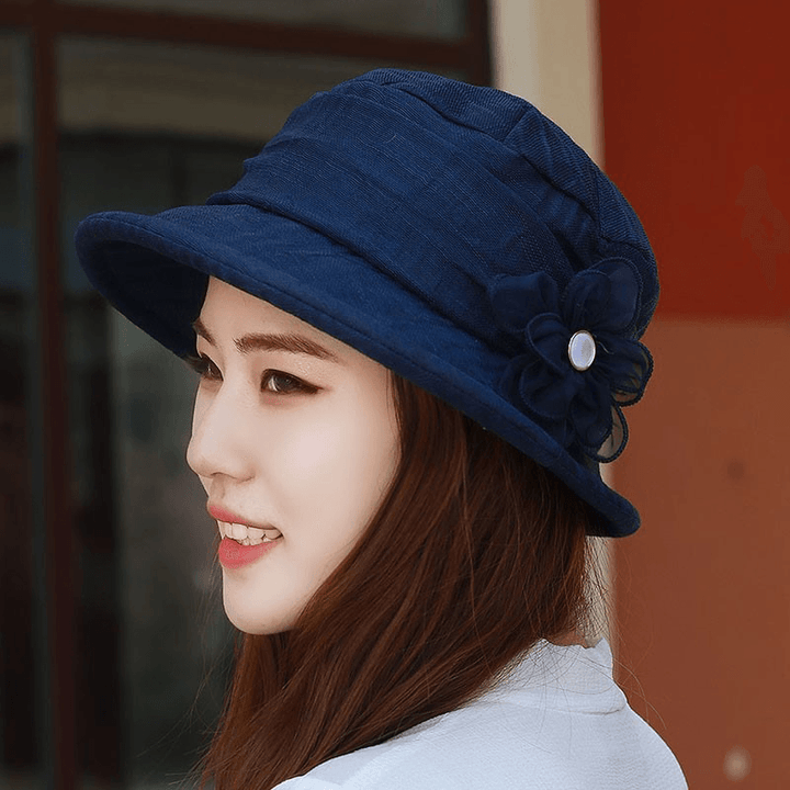 Women Chiffon Breathable UV Protection Bucket Cap - MRSLM