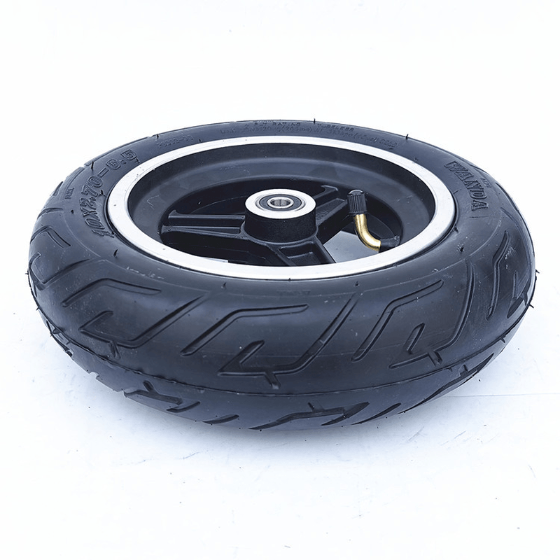 10 Inch 10X2.70-6.5 Electric Scooter Vacuum Tire Set with Disc Brake Inflation Free Solid Tire Scooters Wheels Accessories - MRSLM