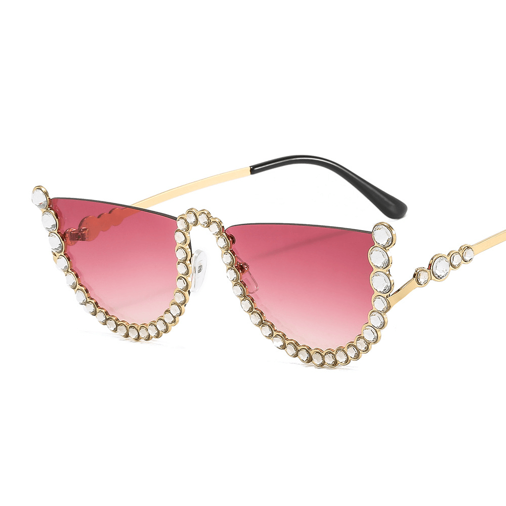 Ladies Gorgeous Diamond Fashion Metal Sunglasses - MRSLM