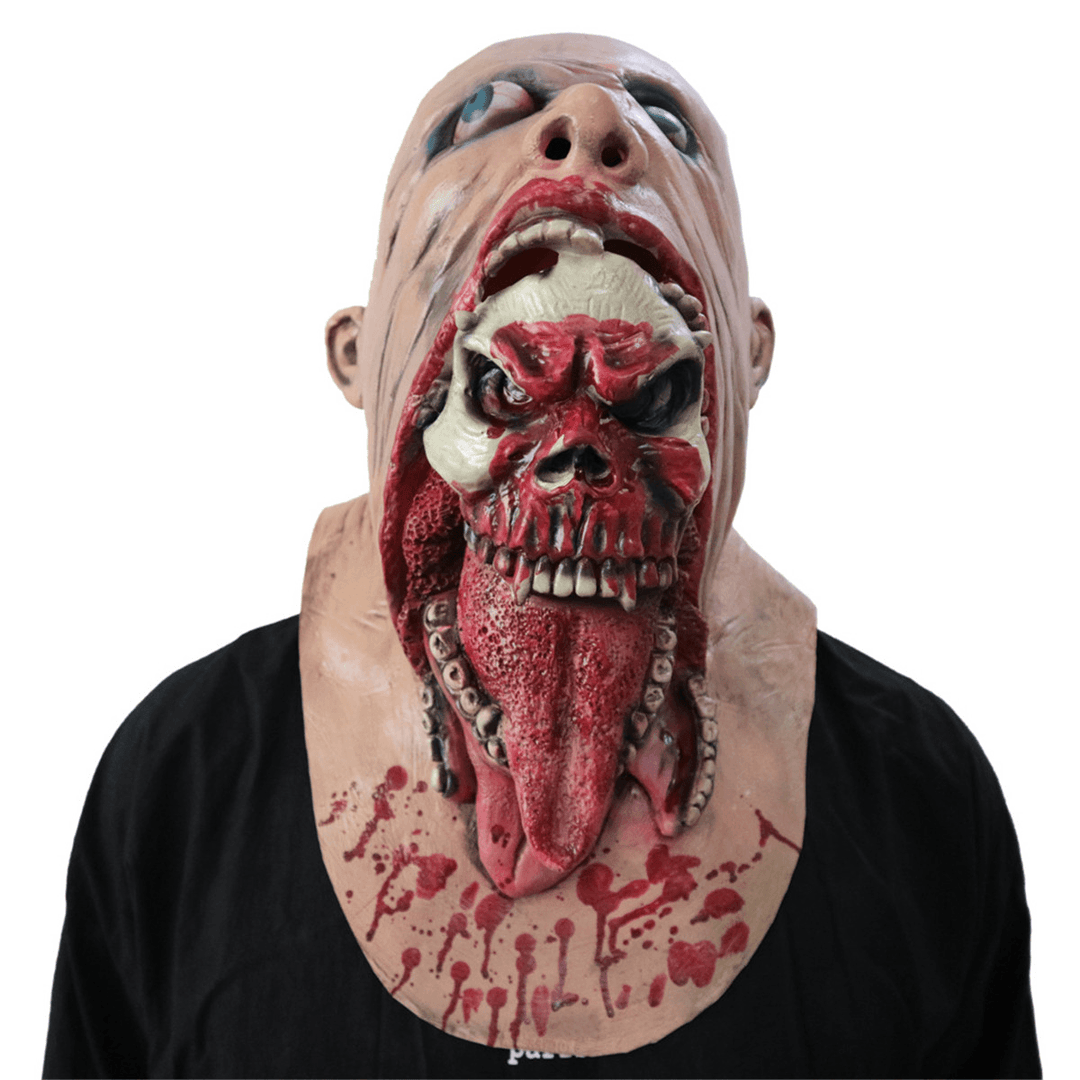 Halloween Adult Sloth Deluxe Latex Mask Scary Costume Fancy Mask Zombie Mask Decoration Props - MRSLM