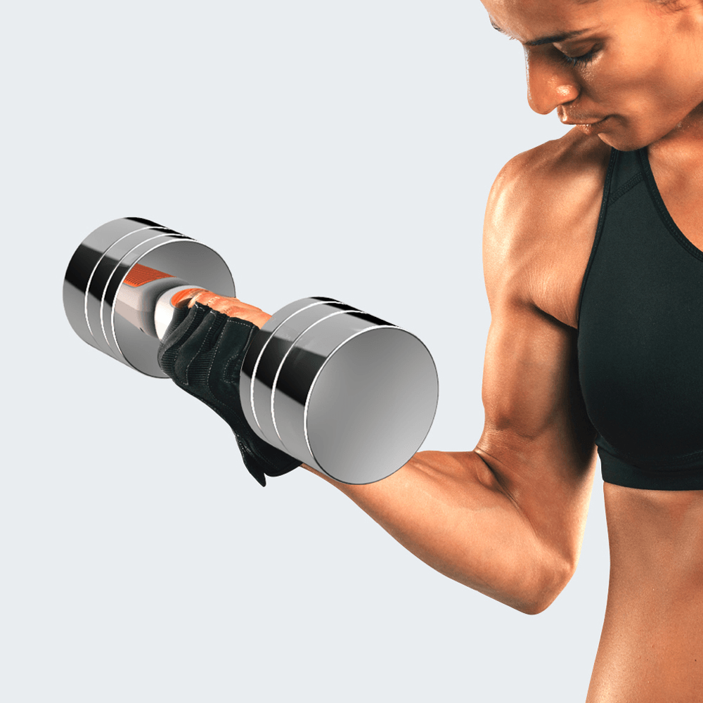 1 Pcs 2.5Kg Smart Dumbbell Bluetooth 5.0 Adjustable Weight Steel Dumbbell USB Rechargeable Sport Fitness Equipment - MRSLM