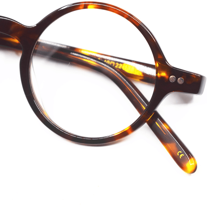 Plate Tortoiseshell Myopia Frame Retro Small round Frame - MRSLM