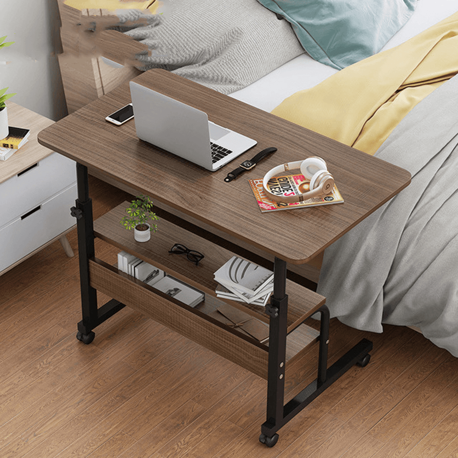 Multifunctional Movable Bedside Laptop Desk Wooden Computer Table Study Table Computer Stand - MRSLM