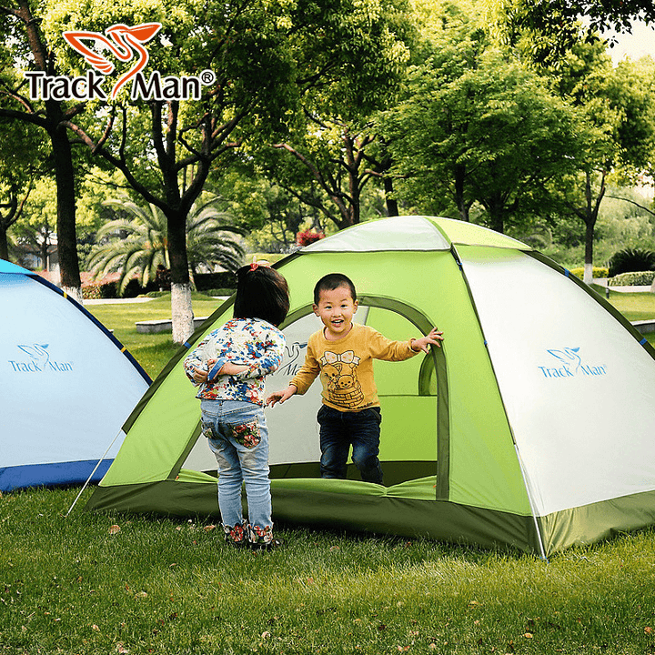 Trackman TM1113 3 Person Camping Tent Quick Automatic Opening Waterproof Hiking Picnic Season Tents - MRSLM