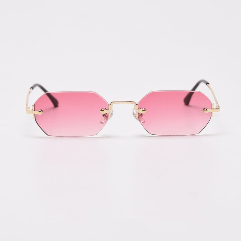 Fashion Polygonal Rimless Sunglasses Women - MRSLM