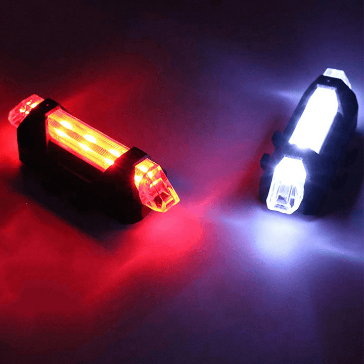 BIKIGHT Multi-Purpose LED Warning Light for Outdoor/Scooter Safety Flashlight USB Rechargeable Headlamp Taillight for Electric Scooters&Bicycle - MRSLM