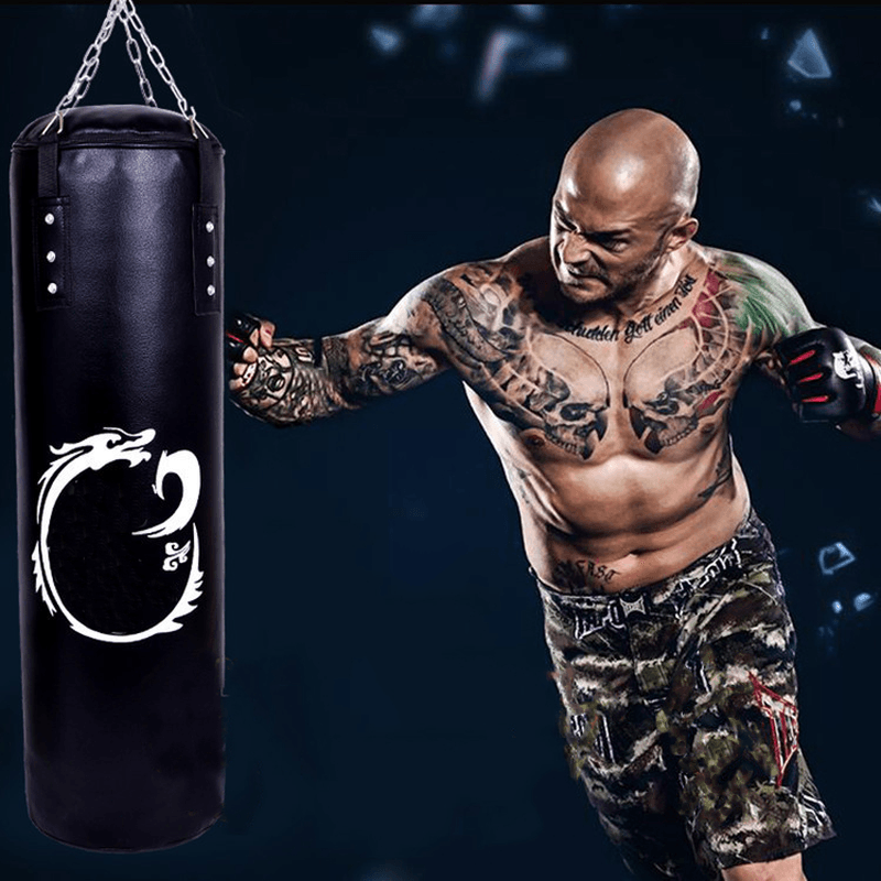 Three Layers Sparring High Quality Boxing Sandbags PU High Elasticity Sponge Thickened Iron Chain Boxing Sandbags for Home Fitness - MRSLM