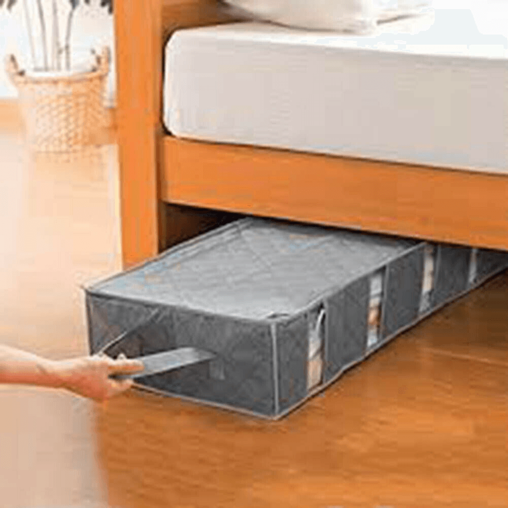 53L under Bed Storage Bag Bedding Clothes Organizer Home Underbed Space Saving - MRSLM