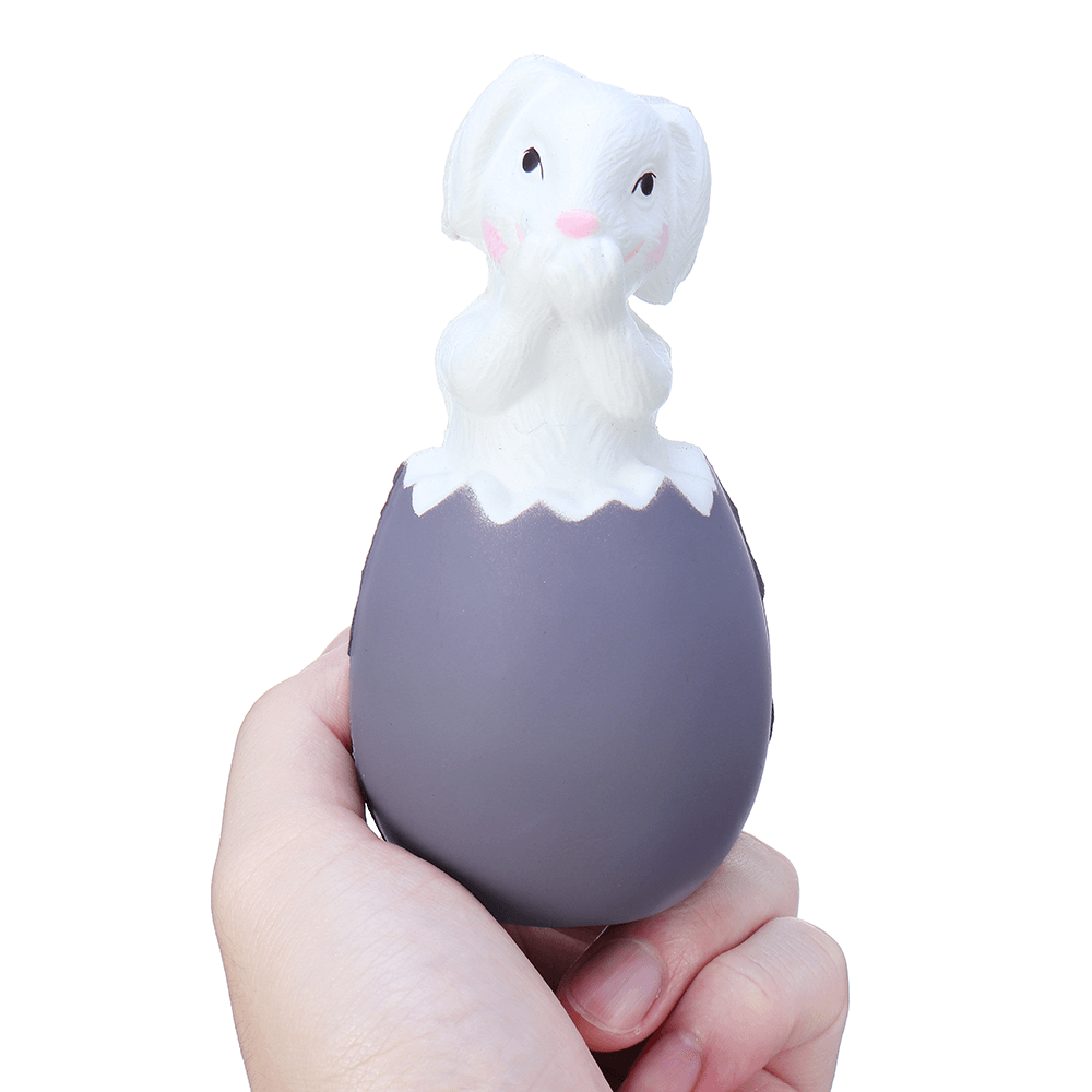 13CM Squishy Rabbit Bunny Eggs with Fancy Bag Christmas Gift Squeeze Toy - MRSLM