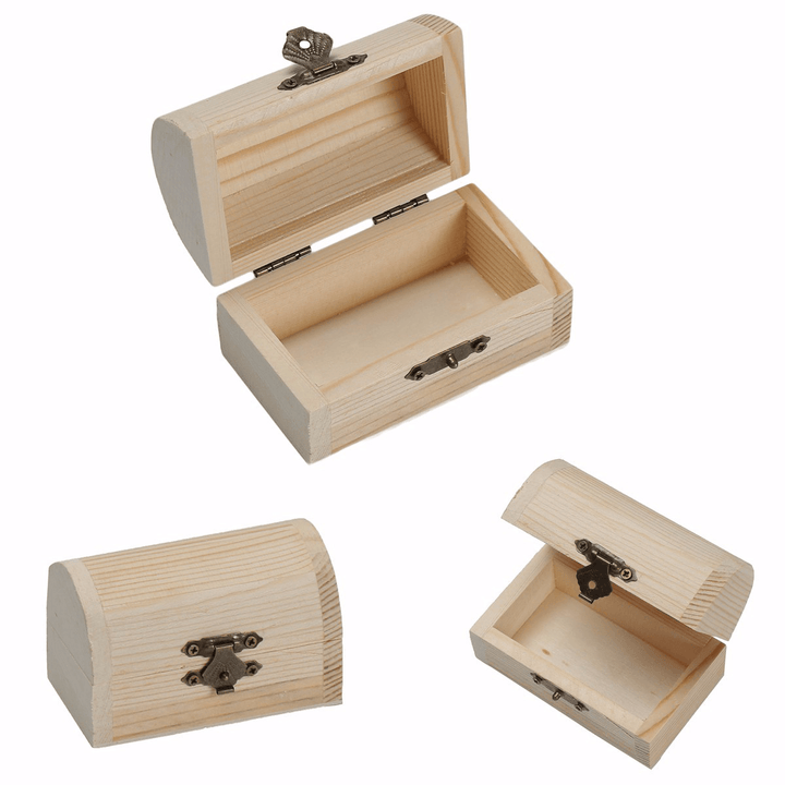 Retro Wooden Jewelry Storage Box Pearl Necklace Bracelet Desktop Organizer Case Holiday Gift - MRSLM