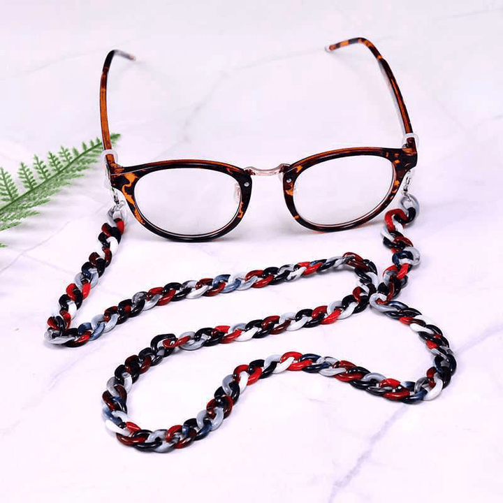 Glasses Chain Tortoiseshell Two-Color Non-Slip Anti-Lost Glasses Lanyard Halter Neck - MRSLM