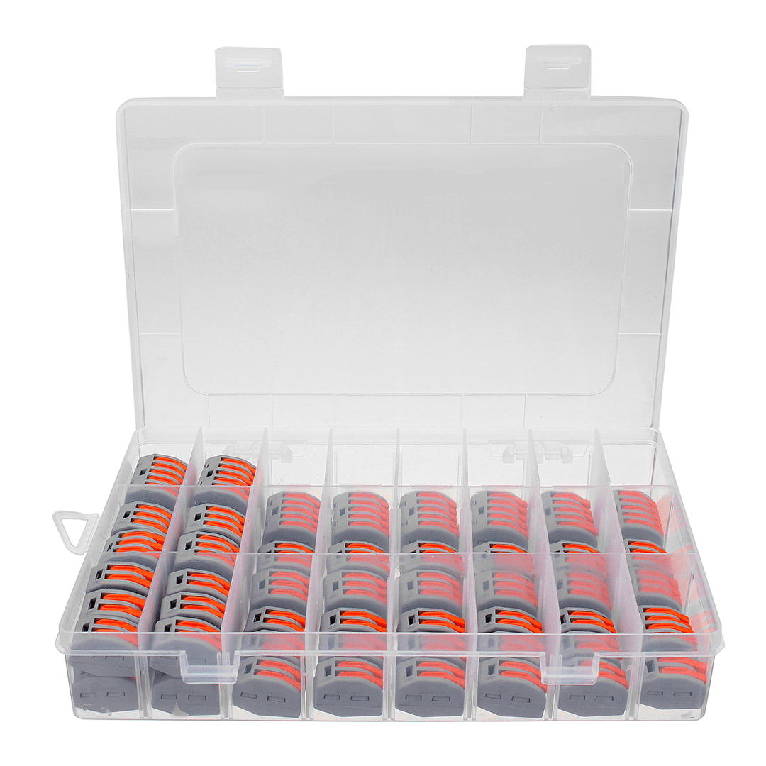 60Pc 2/3/5 Hole Electrical Connectors Wire Block Electrical Wire Connector Terminal - MRSLM