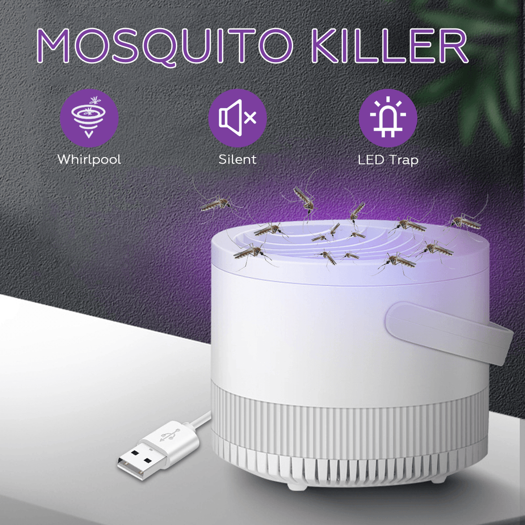 Portable USB Electronic Mosquito Insect Killer LED Bug Zapper Catcher Trap Lamp - MRSLM