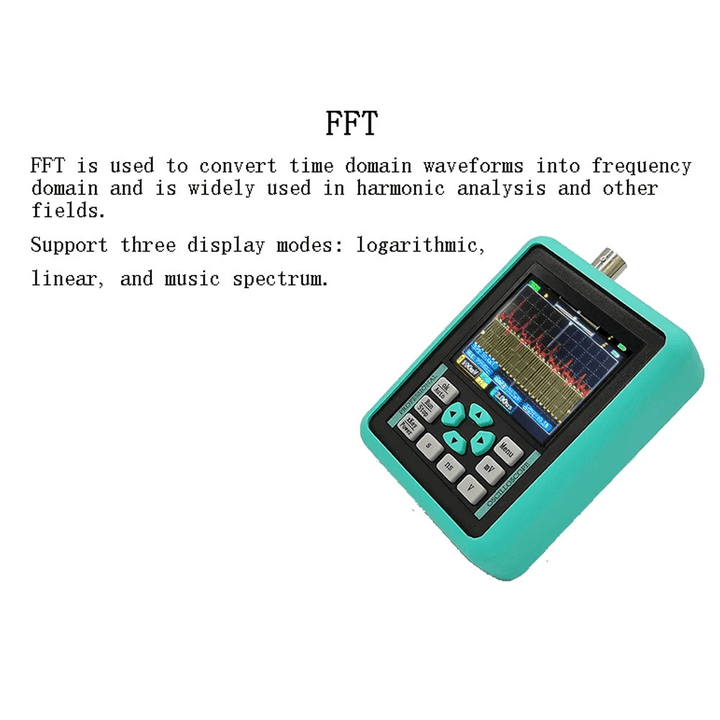 Handheld Mini Digital Oscilloscope with 2.4 Inches TFT Color LCD Screen 120M Bandwidth 500M Sampling Rate for Maintenance and DIY Electronic Test - MRSLM