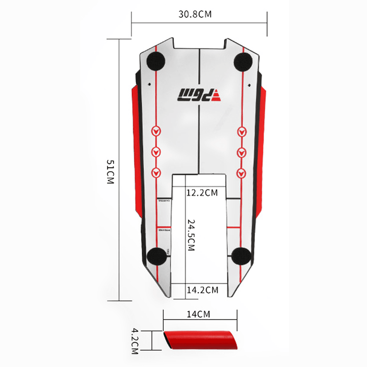 Golf Swing Trainer Mirror 4 Rods Aids Hitting Practice Shatterproof Putting Mirror Speed Trap Swing Path Training Outdoor Sport - MRSLM