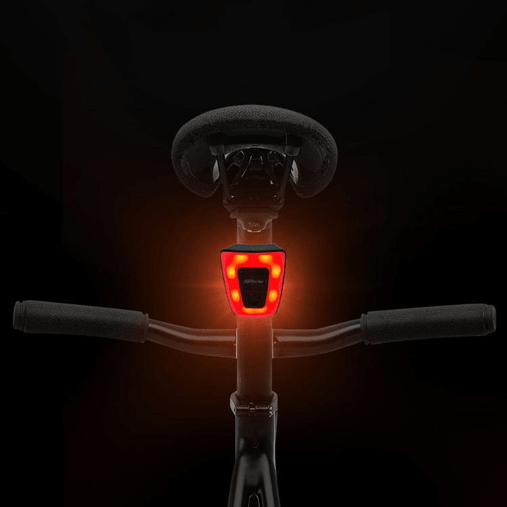 BIKIGHT High Brightness Lightweight Waterproof USB Charging Multifunction Mountain Bike Road Bike Helmet Lights Bicycle Taillight - MRSLM