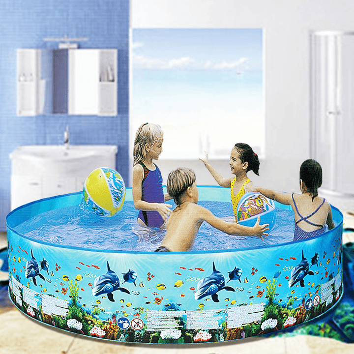 183/244X38Cm No Need Inflatable Swimming Pool Summer Holiday Children Paddling Pools Beach Family Game Pool - MRSLM