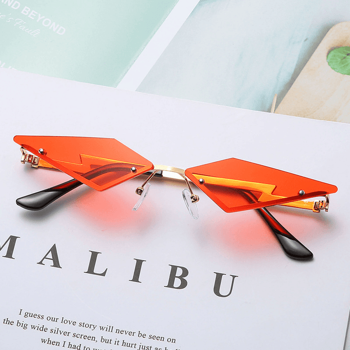 Party Funny Rainy Rimless Sunglasses - MRSLM