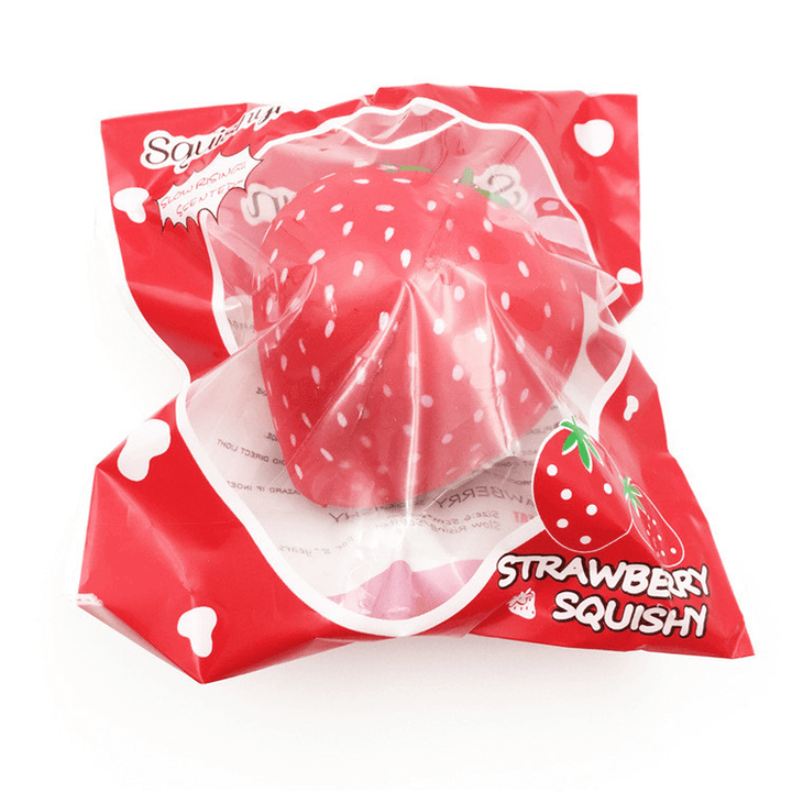 Squishyfun Strawberry Squishy Slow Rising 8CM Squeeze Toy Original Packaging Collection Gift - MRSLM