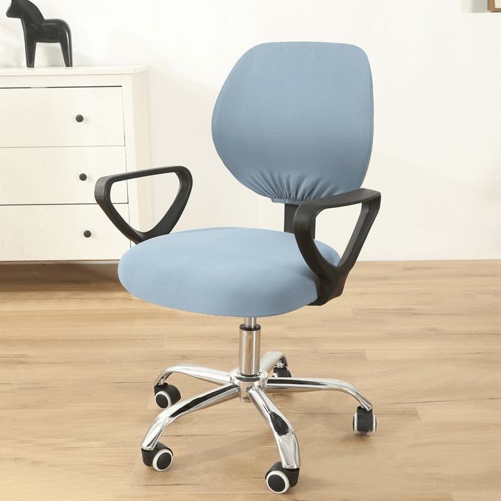 Elastic Swivel Computer Chair Seat Back Cover Office Armchair Decor Protector - MRSLM