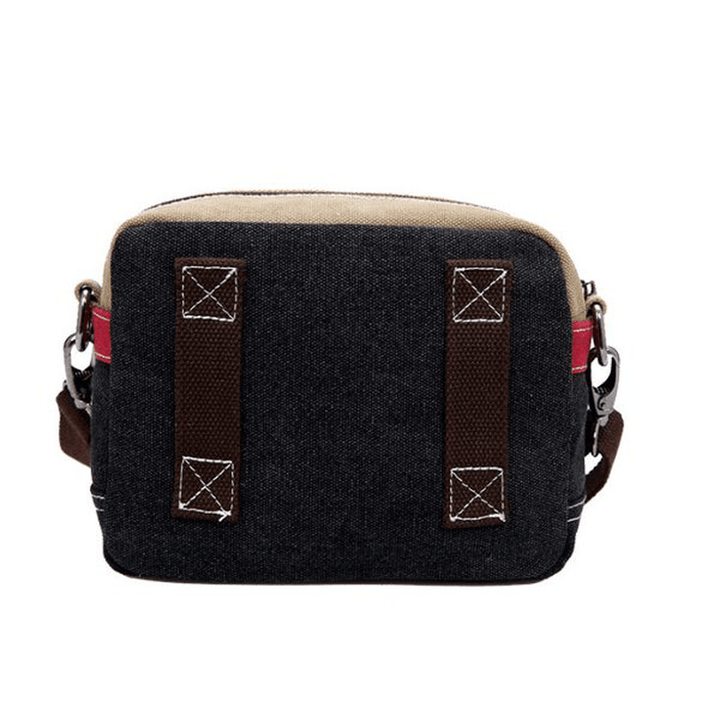 Women Canvas Crossbody Bags Contrast Color Casual Small Shoulder Bags Messenger Bags - MRSLM