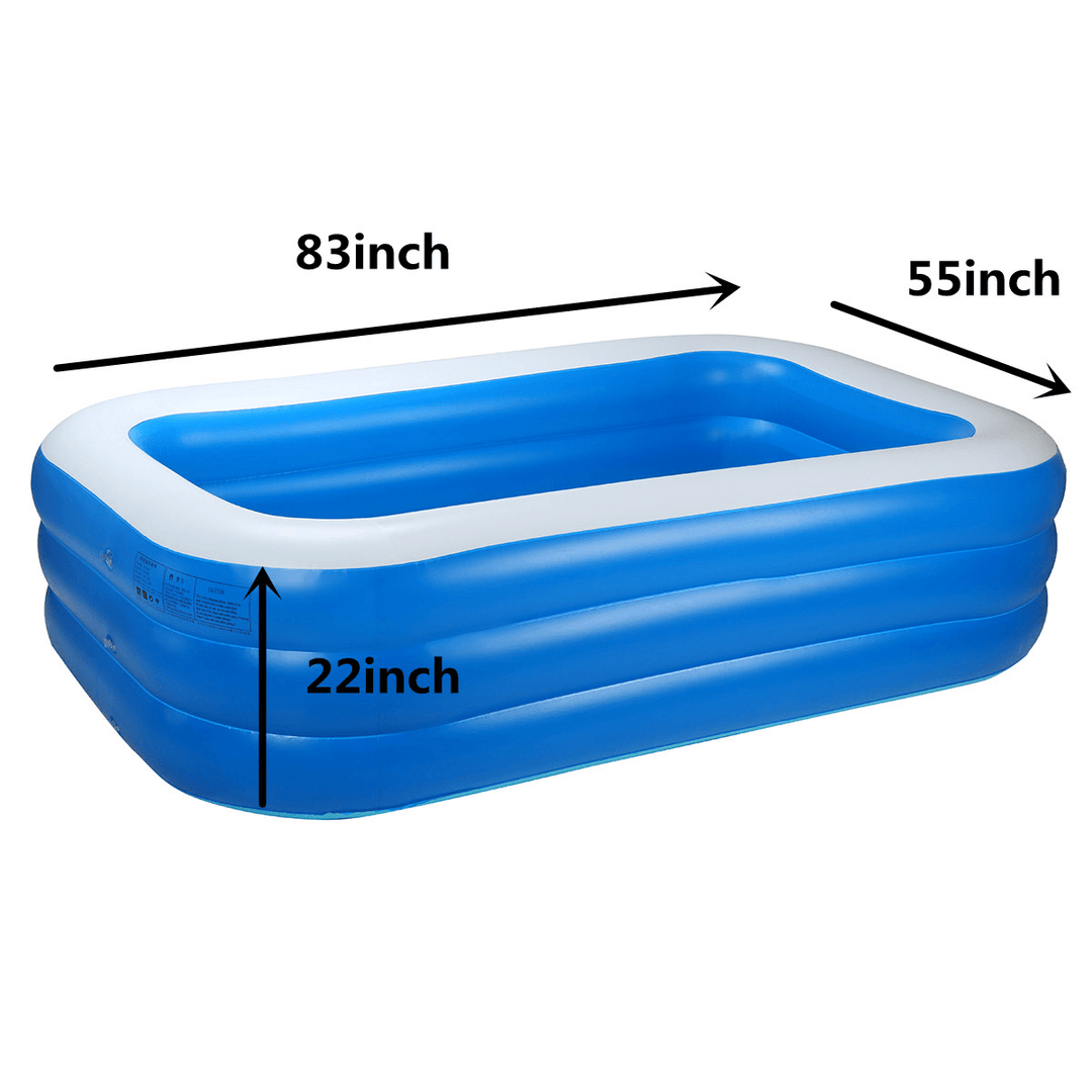 Three Layer Family Swimming Pool Summer Inflatable Pools Outdoor Garden - MRSLM