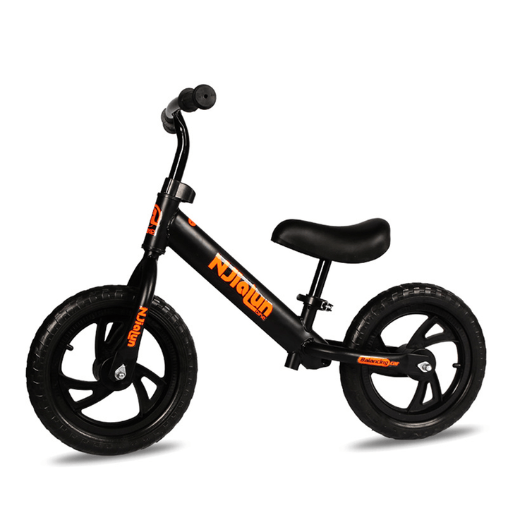 12Inch Kid Balance Bike Adjustable Height No-Pedal Childrens Balance Bike Beginner Rider Training Push Bike for 2-6 Years Old Christmas Gift - MRSLM