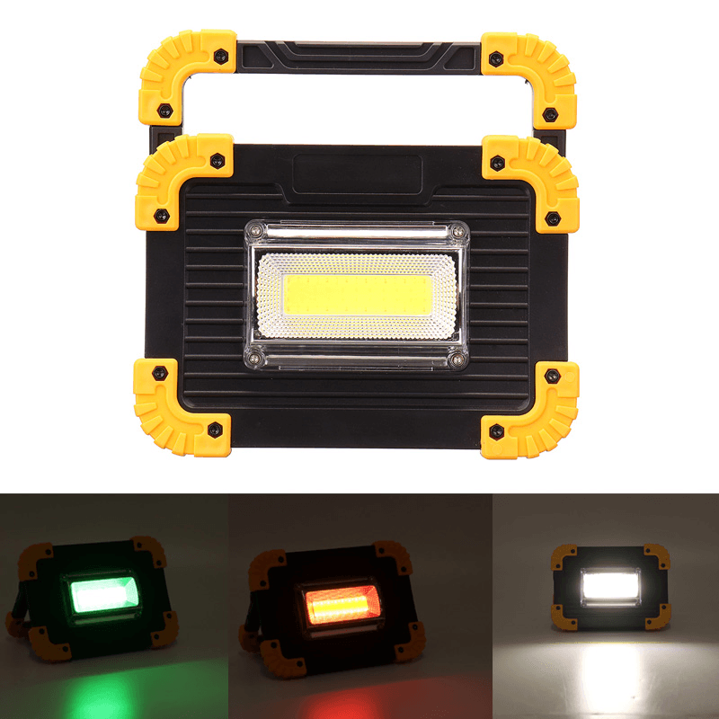 20W COB LED Work Light Portable USB Lamp Floodlight Outdoor Camping Emergency Lantern - MRSLM