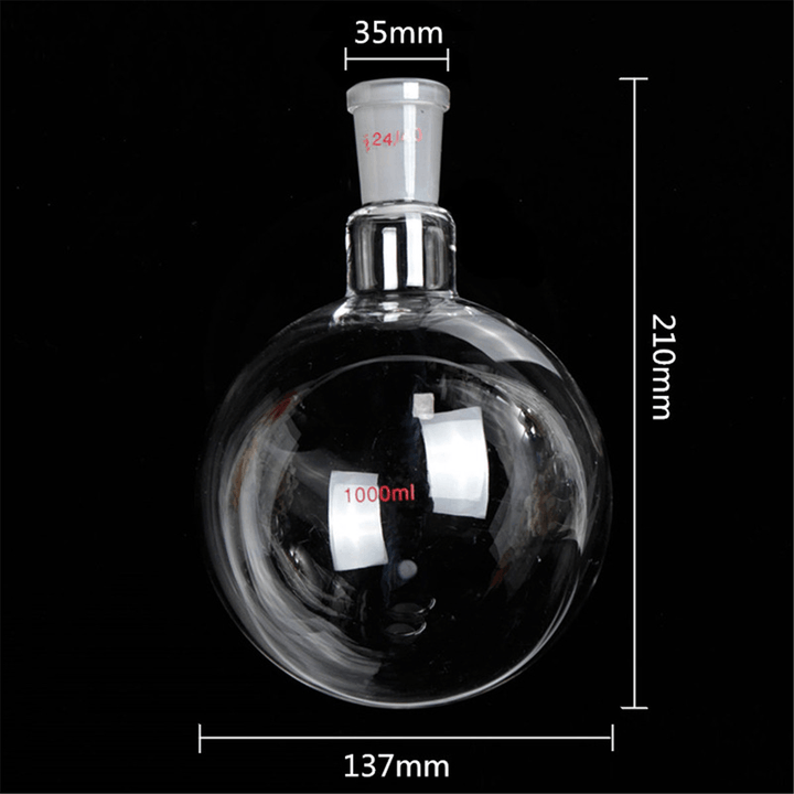 1000Ml 24/40 Distillation Glass Apparatus Vacuum Distill Kit Vigreux Column Laboratory Glassware Kit - MRSLM