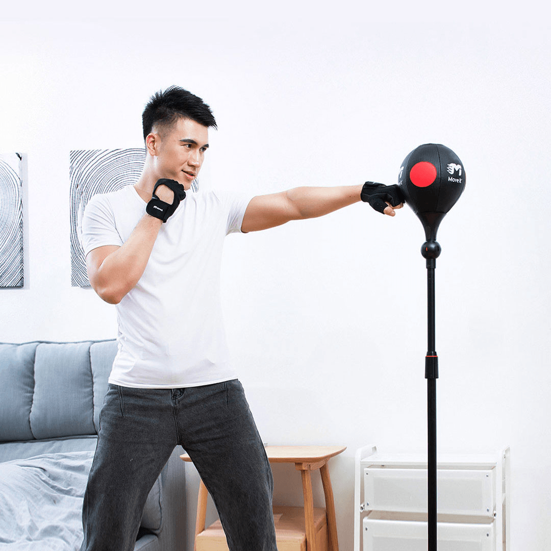 Move It Boxing Target Smart Punch Bag Speed Rebound Boxing Ball with APP Data Monitor Sensor-Adjustable Height Professional Heavy Stand for Releasing Stress Training - MRSLM