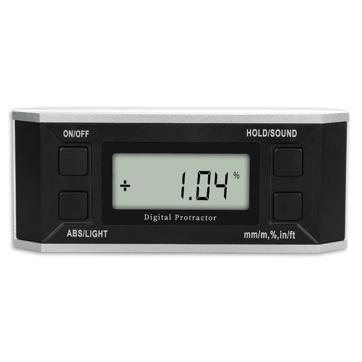 Digital Inclinometer 4*90° Digital Display Inclinometer with Magnetic Backlight Optional Inclination Box Electronic Level Angle Ruler - MRSLM