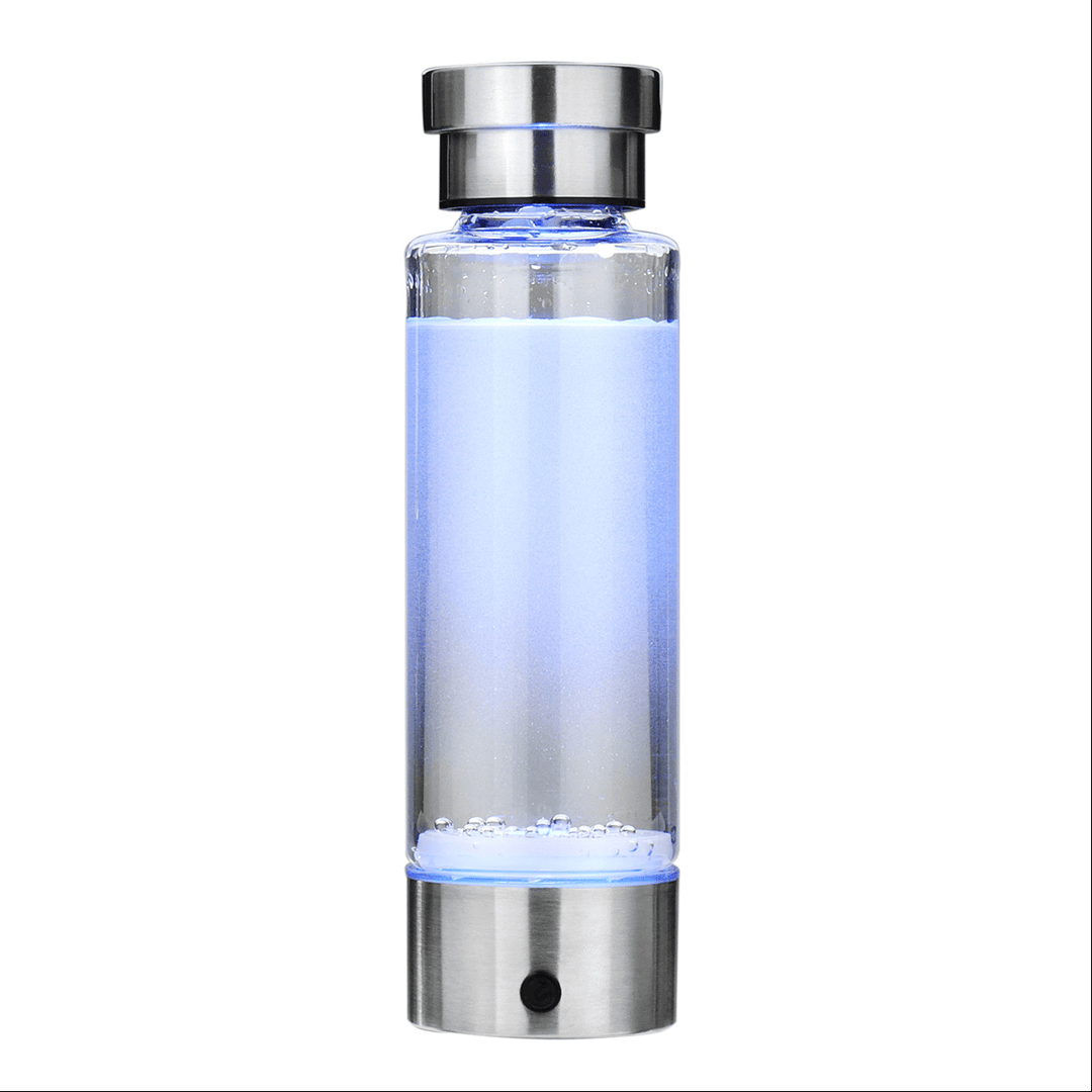 USB Rechargeable Intelligent Hidrogen Rich Water Bottle Ionizer Portable Glass - MRSLM