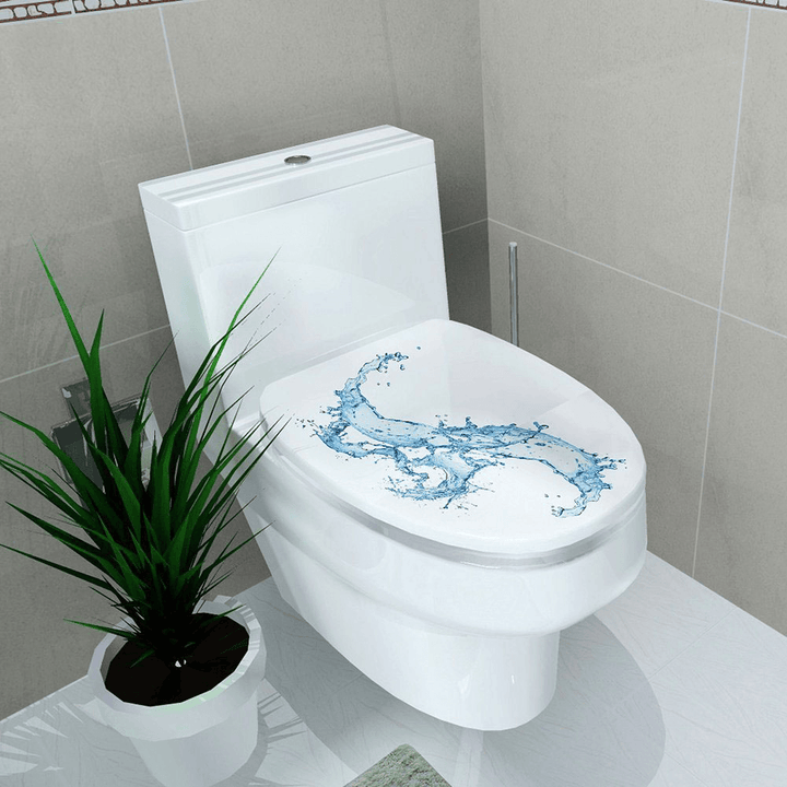 Creative 3D Toilet Seat Wall Sticker Art Wallpaper Removable Bathroom Decals Home Decor - MRSLM