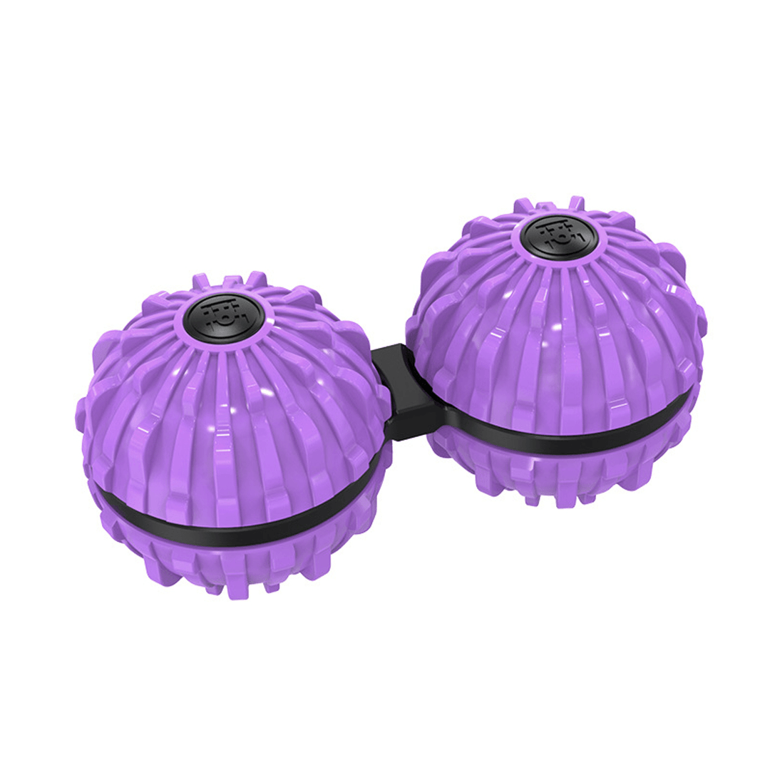 2 Pcs Siamese Massage Balls 35.6Mm ABS Yoga Palm Rotation Decompression Tool for Deep Tissue Massage - MRSLM