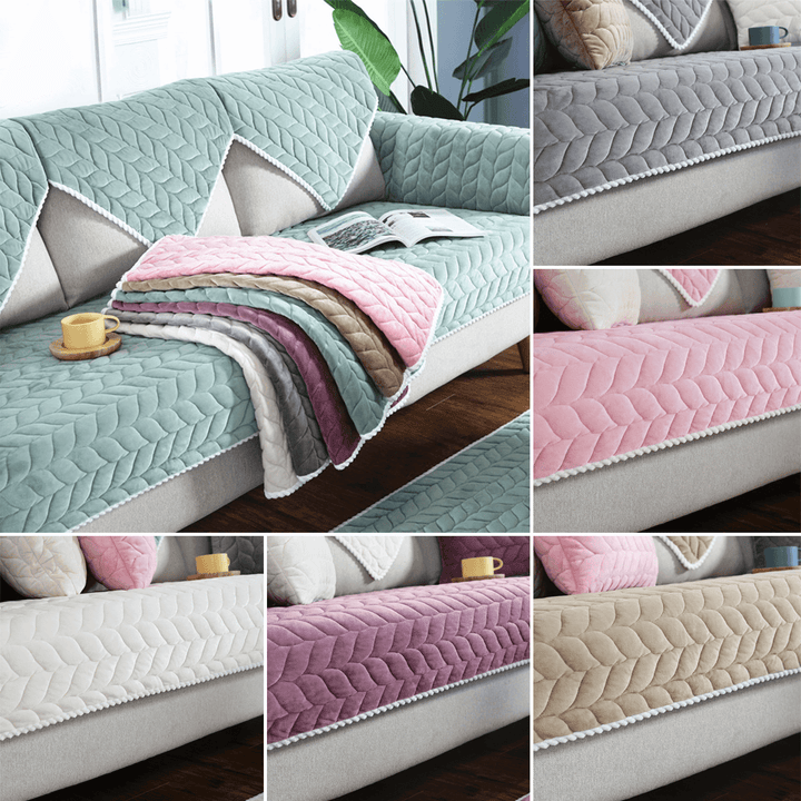 Fabric Soft Sofa Couch Cover Non-Slip Slipcover Sofa Towel Protective Mat Living Room - MRSLM