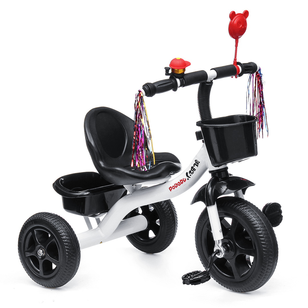 BIKIGHT 3 Wheels Kids Ride on Tricycle Bike Children Ride Toddler Balance Baby Mini Bike Safety - MRSLM