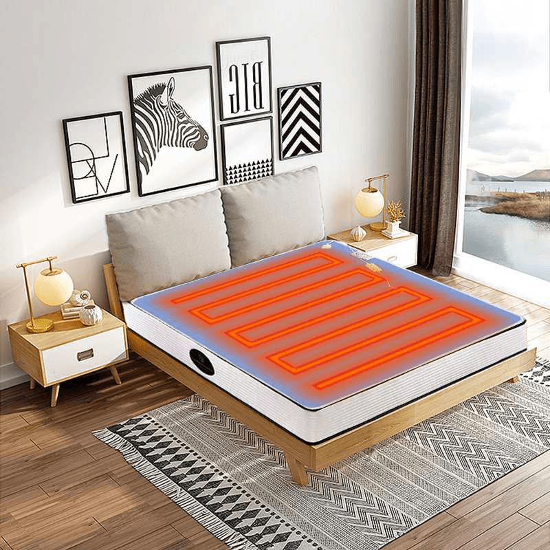 Baizheng 110V 60W 115/65CM Electric Blanket Automatic Overheat Protection Function with Adjustable Temperature Regulator for Bedroom Sets - MRSLM