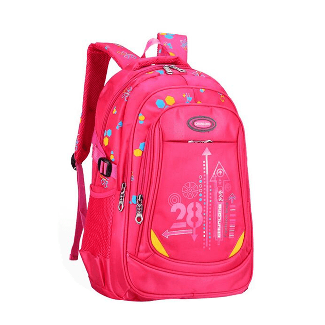 Nylon Large Waterproof Backpack Children School Bag for Middle Primary School Student - MRSLM