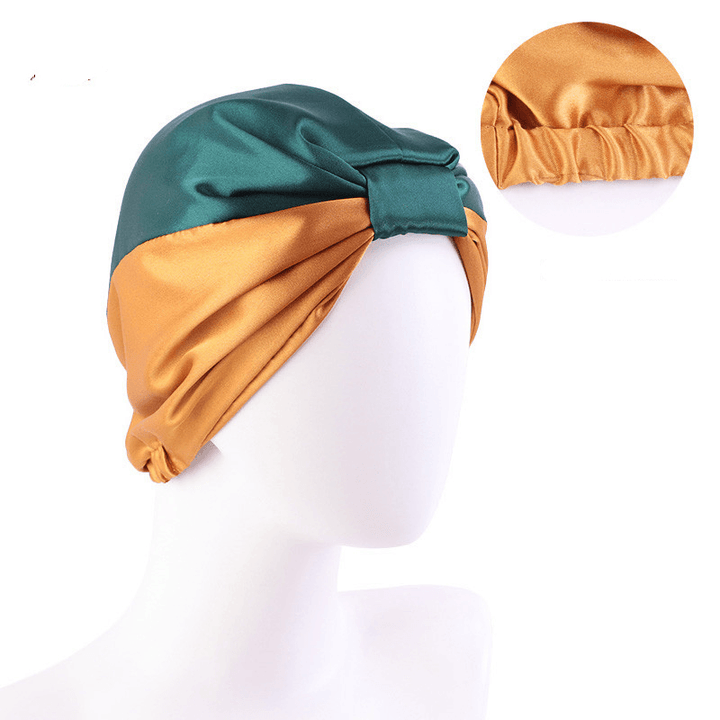 Contrast Knotted Bandana Hat - MRSLM