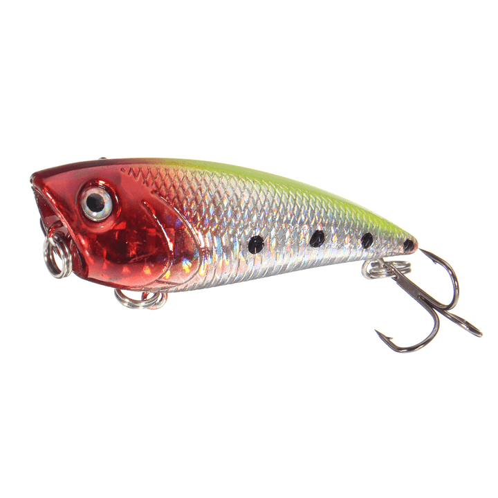 ZANLURE 7Cm Topwater Popper Freshwater Floating Fishing Lure Bass Bait Tackle Crankbait - MRSLM