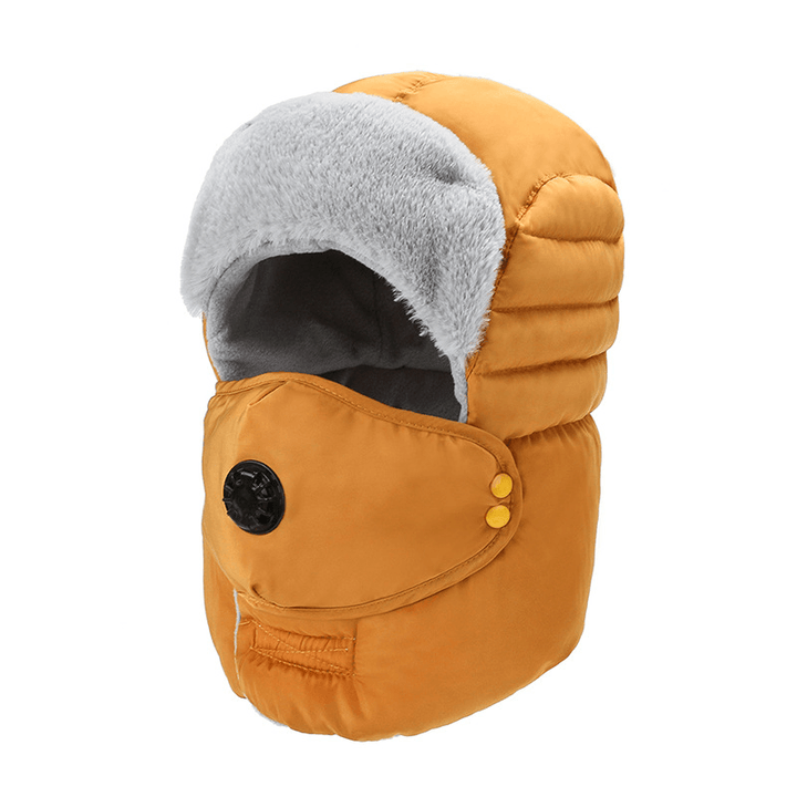 Women'S Hat Cold-Proof Hat Cycling Ear Protection Thickened Cold-Proof Warm Cotton Cap - MRSLM