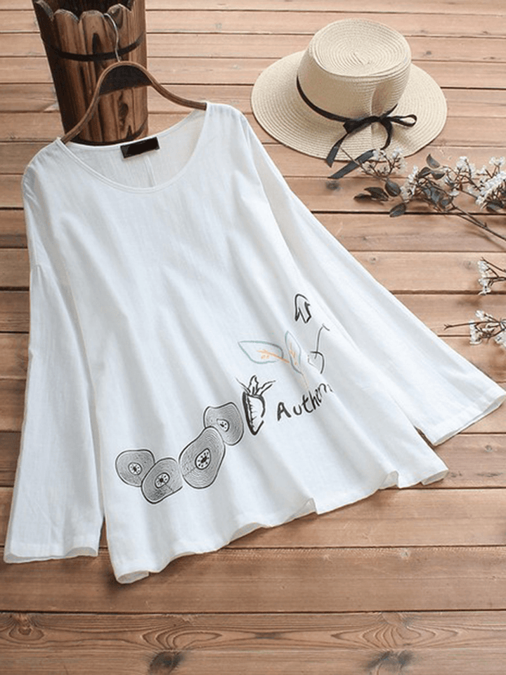 Women Casual Print Half Sleeve T-Shirts - MRSLM