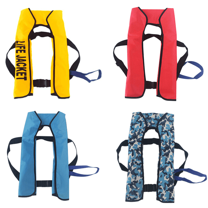 Automatic Inflatable Life Jacket Outdoor Portable Life Vest Adult for Water Boating Survival Life Vest Swimming Survival - MRSLM