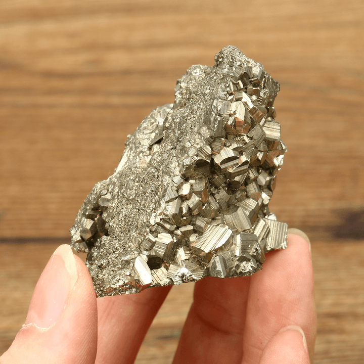 Natural Pyrite Chalcopyrite Mineral Crystals Gold Gemstone Decor Ornament 50-80G - MRSLM