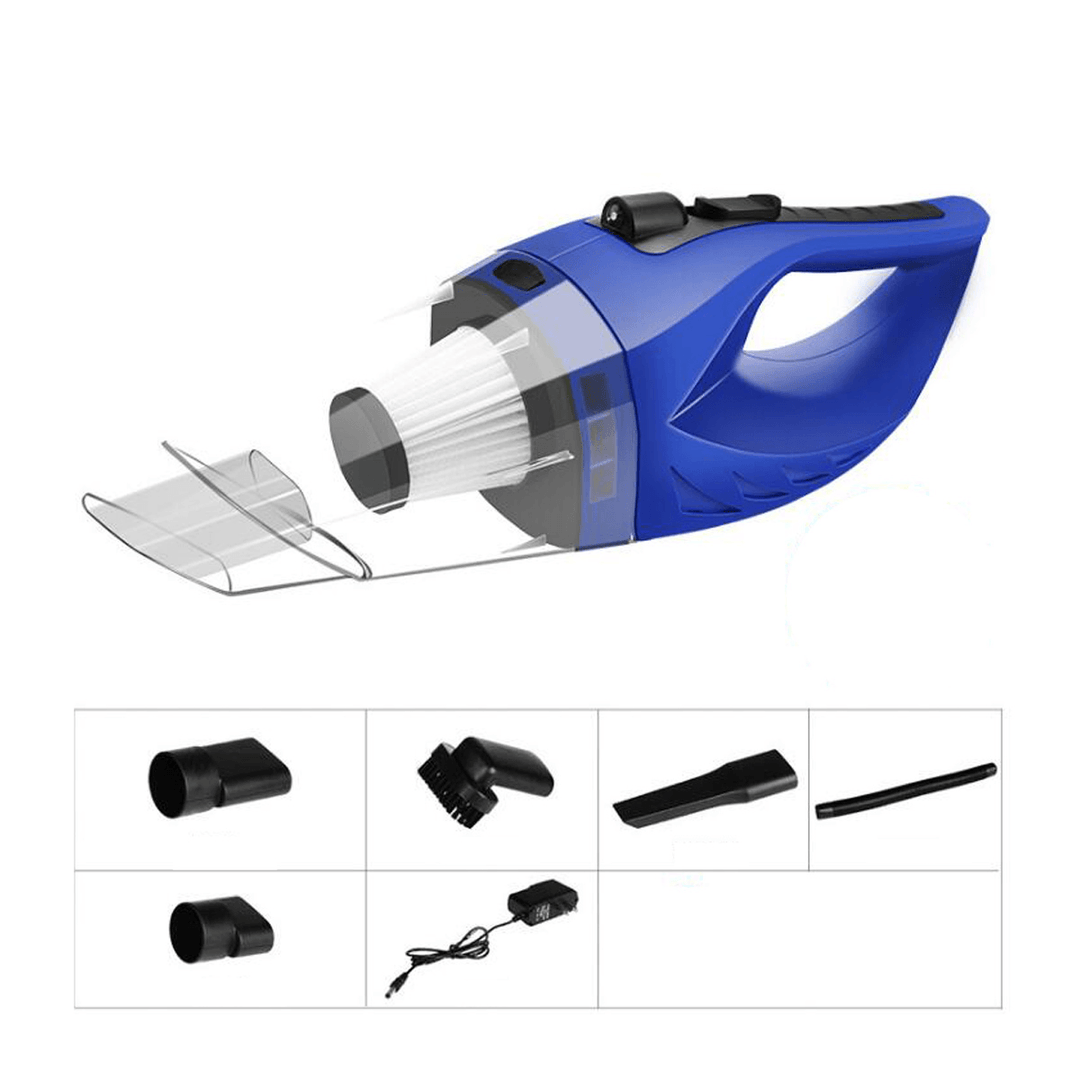 12V 150W Cordless Handheld Vacuum Cleaner Strong Suction Dust Busters Wet & Dry - MRSLM